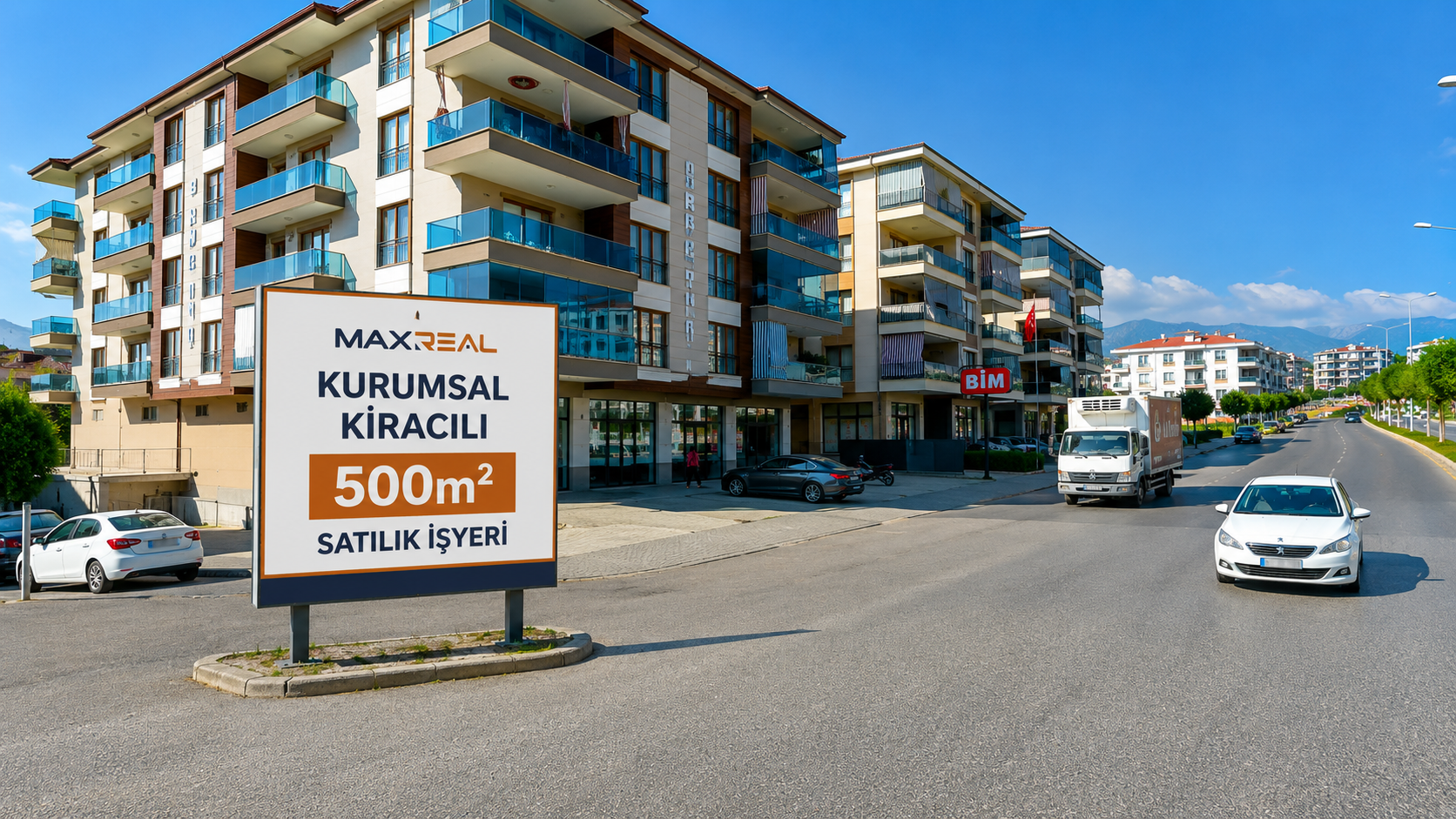 Naz Bayrak Cadde Üzeri Kurumsal Kiracılı 500m2 İşyeri